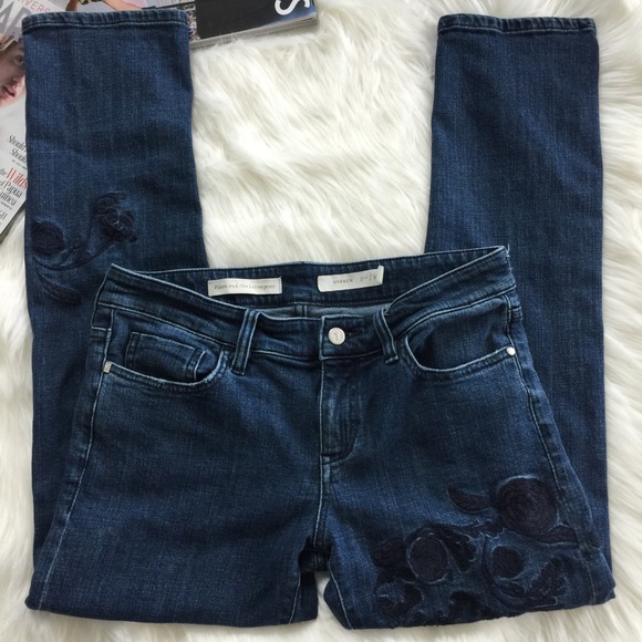 Anthropologie Denim - Pilcro and Letterpress Flower Embroidered Jeans
